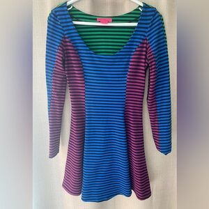 Vintage Multi-Coloured Striped Betsey Johnson Dress